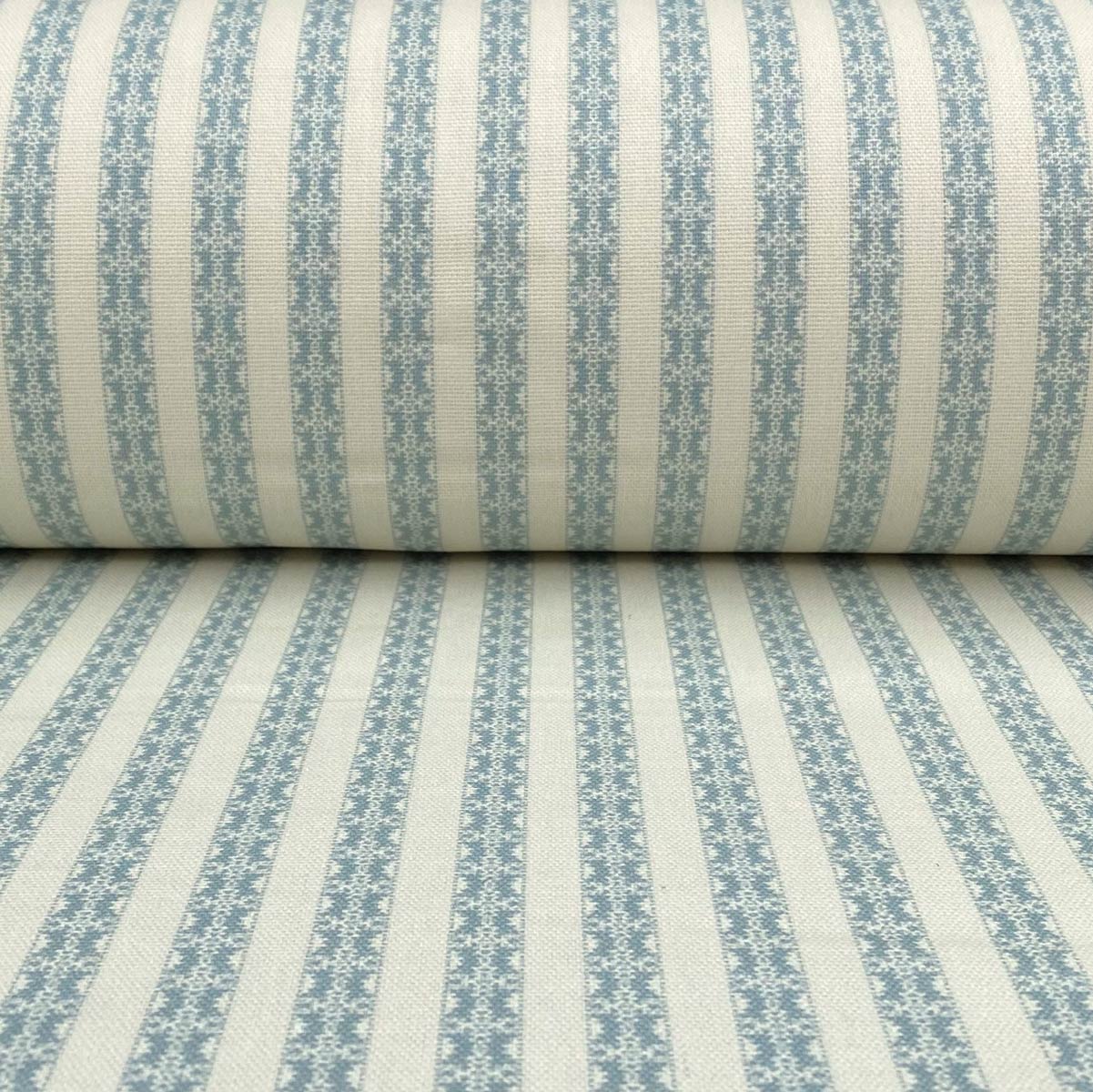 Keswick Stripe - Duckegg and Ivory - Image 3