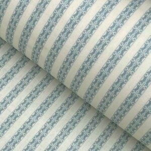 Keswick Stripe - Duckegg and Ivory