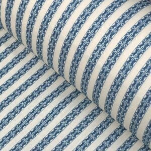Keswick Stripe - Indigo and Ivory