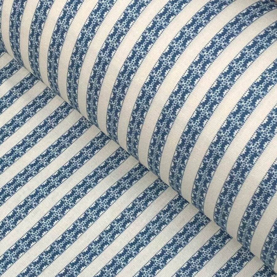 Keswick Stripe - Indigo and Ivory