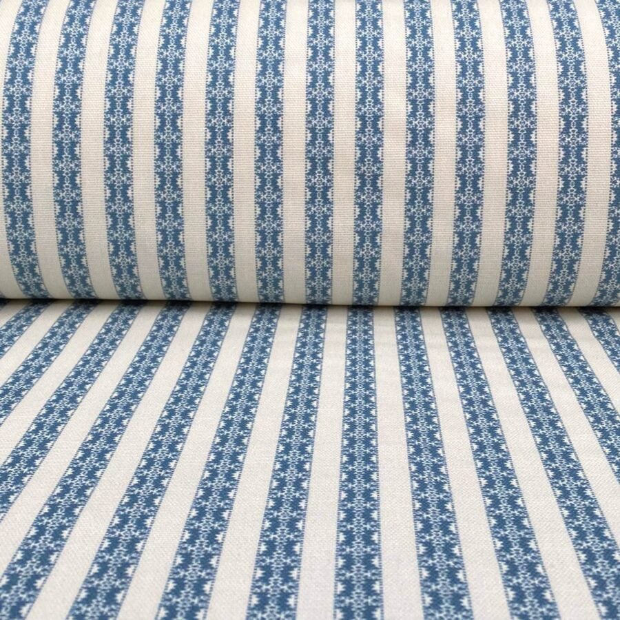 Keswick Stripe - Indigo and Ivory - Image 3