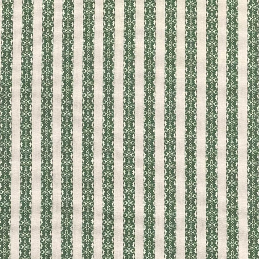 Keswick Stripe - Leaf Green and Ivory - Image 2