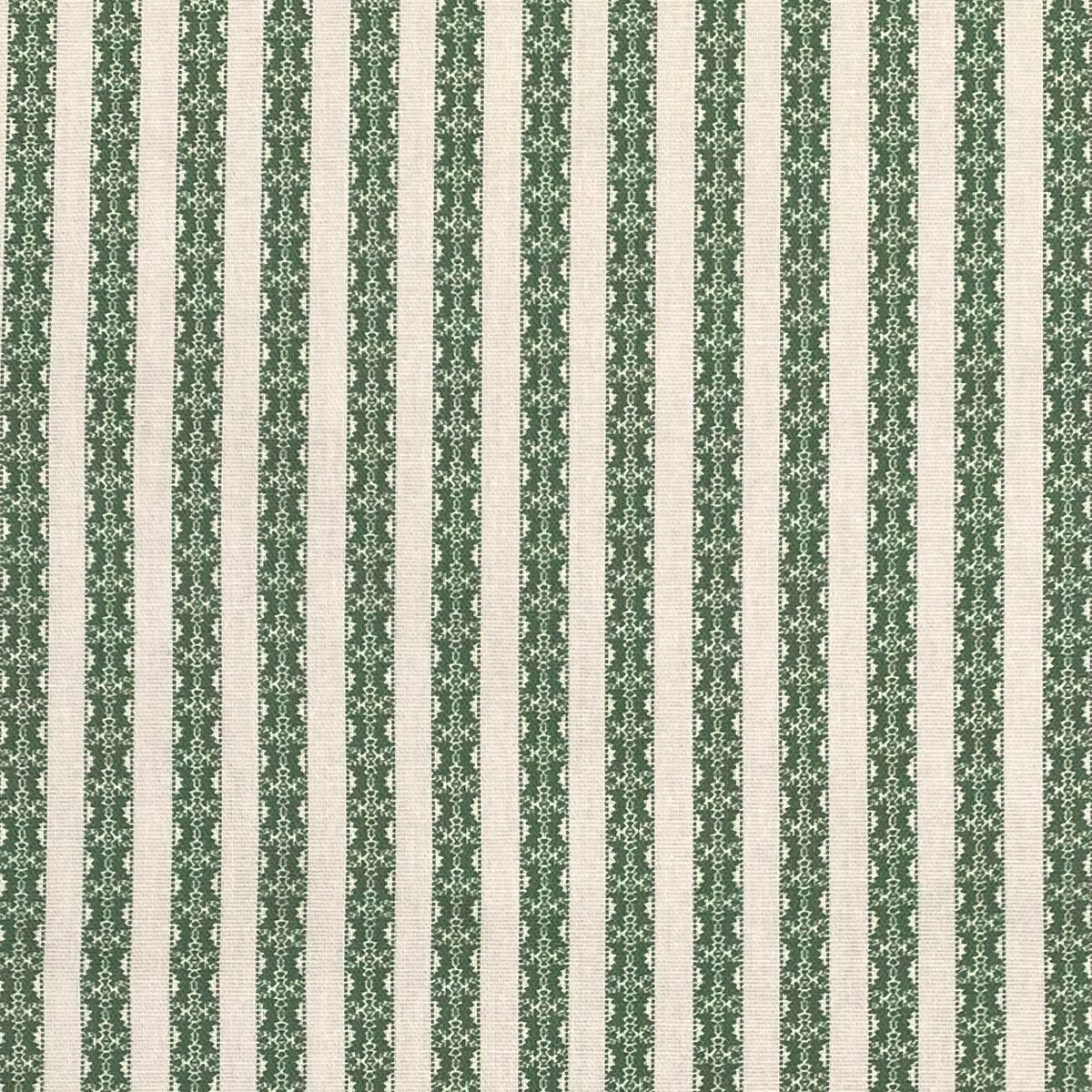 Keswick Stripe - Leaf Green and Ivory - Image 2