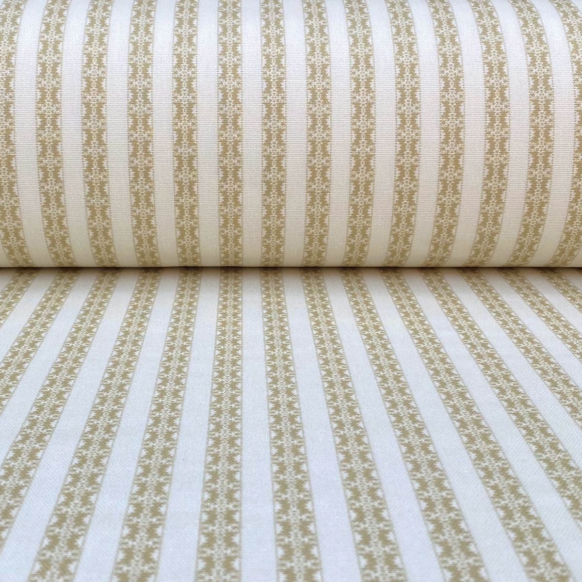 Keswick Stripe - Soft Gold and Ivory - Image 3