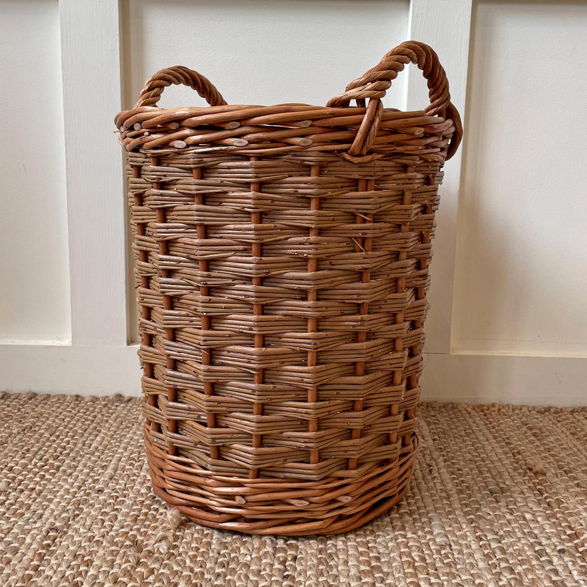 Two Tone Willow Kindling Basket - Image 1