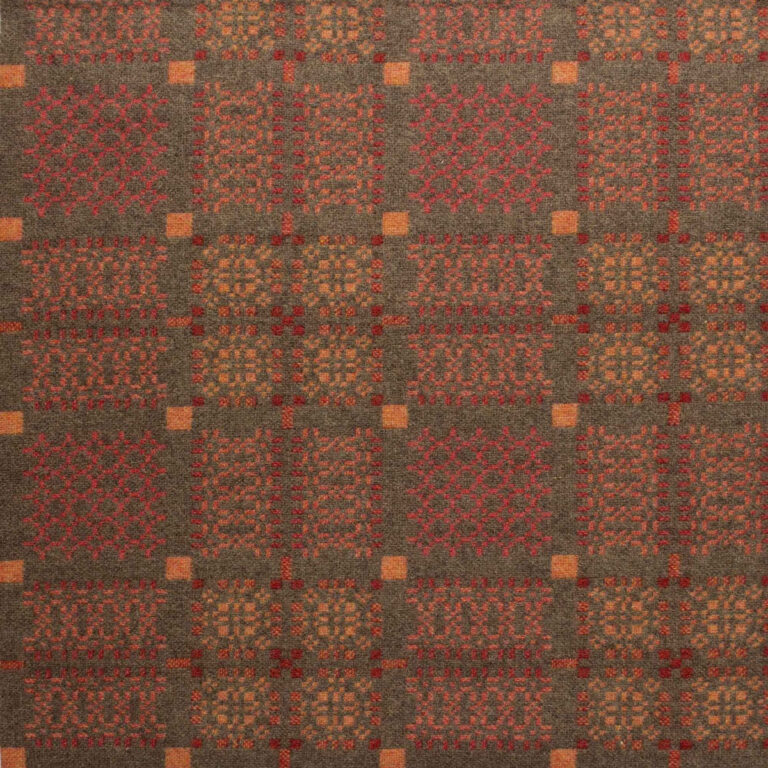 Knot Garden Welsh Throw - Copper - Image 2