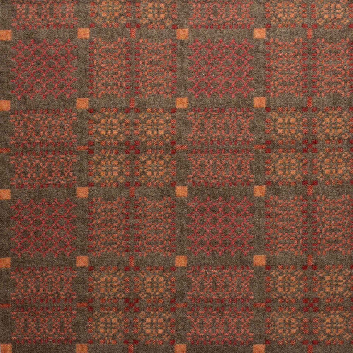 Knot Garden Welsh Throw - Copper - Image 2