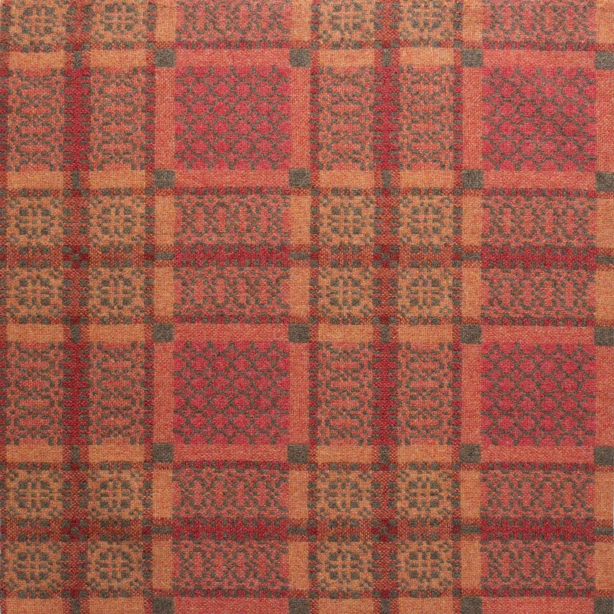 Knot Garden Welsh Throw - Copper - Image 3