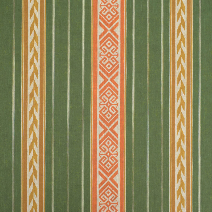 Kolomyya Linen Stripe - Green - Image 2