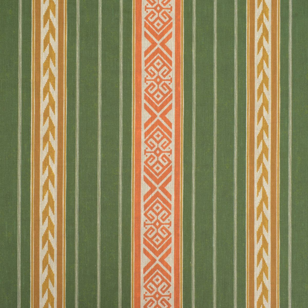Kolomyya Linen Stripe - Green - Image 2
