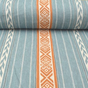Kolomyya Linen Stripe - Mineral Blue - Image 3