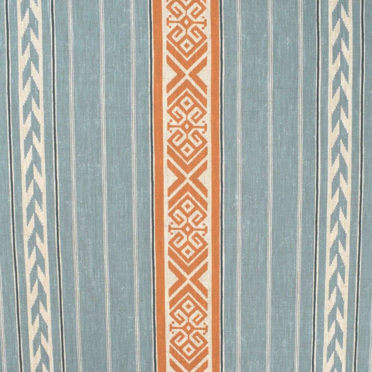 Kolomyya Linen Stripe - Mineral Blue - Image 2