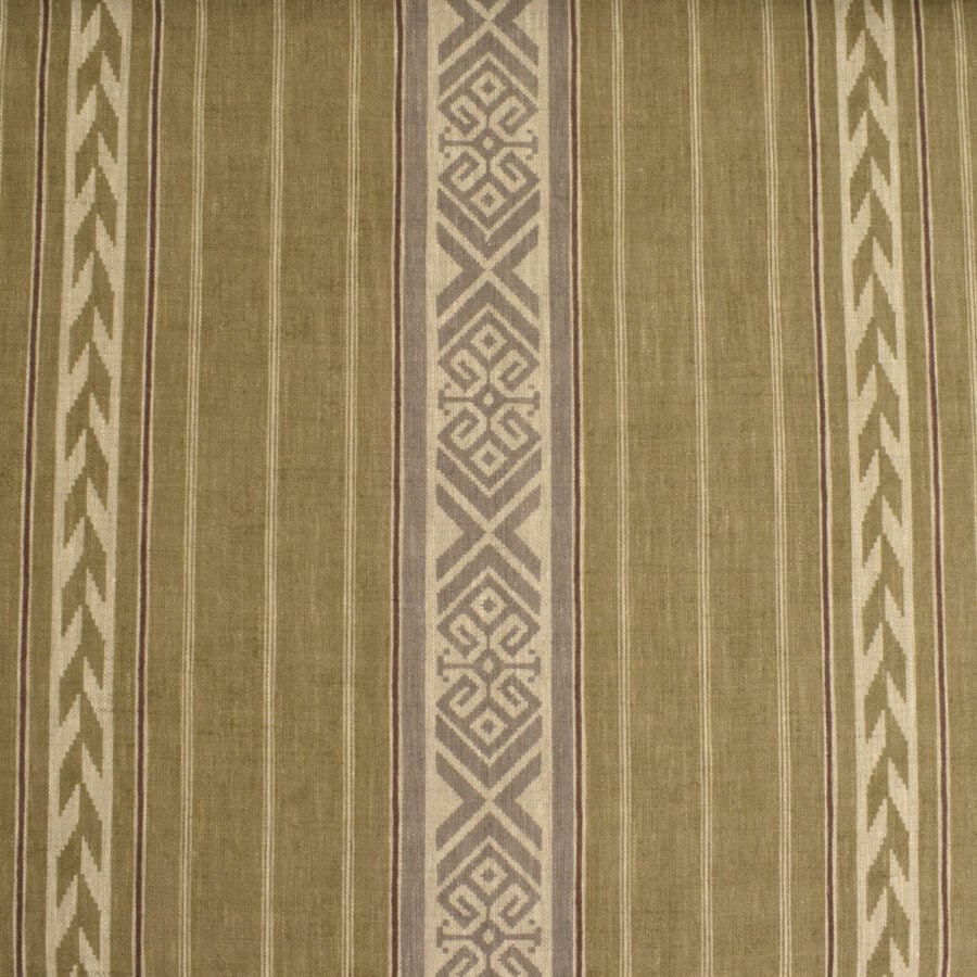 Kolomyya Linen Stripe - Sage - Image 2