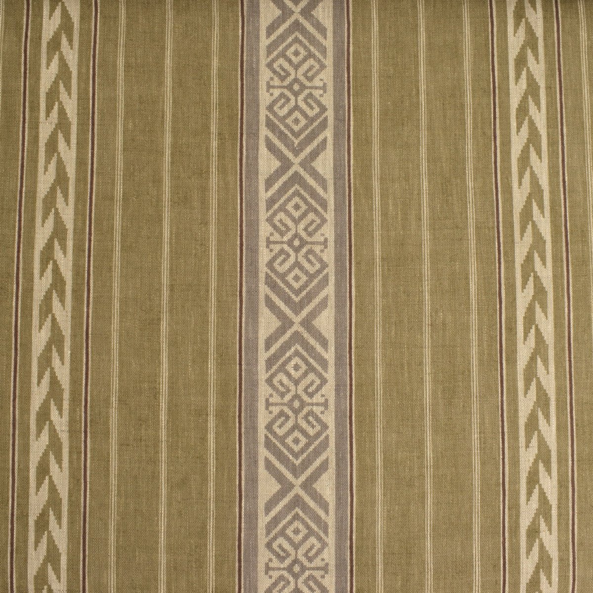 Kolomyya Linen Stripe - Sage - Image 2