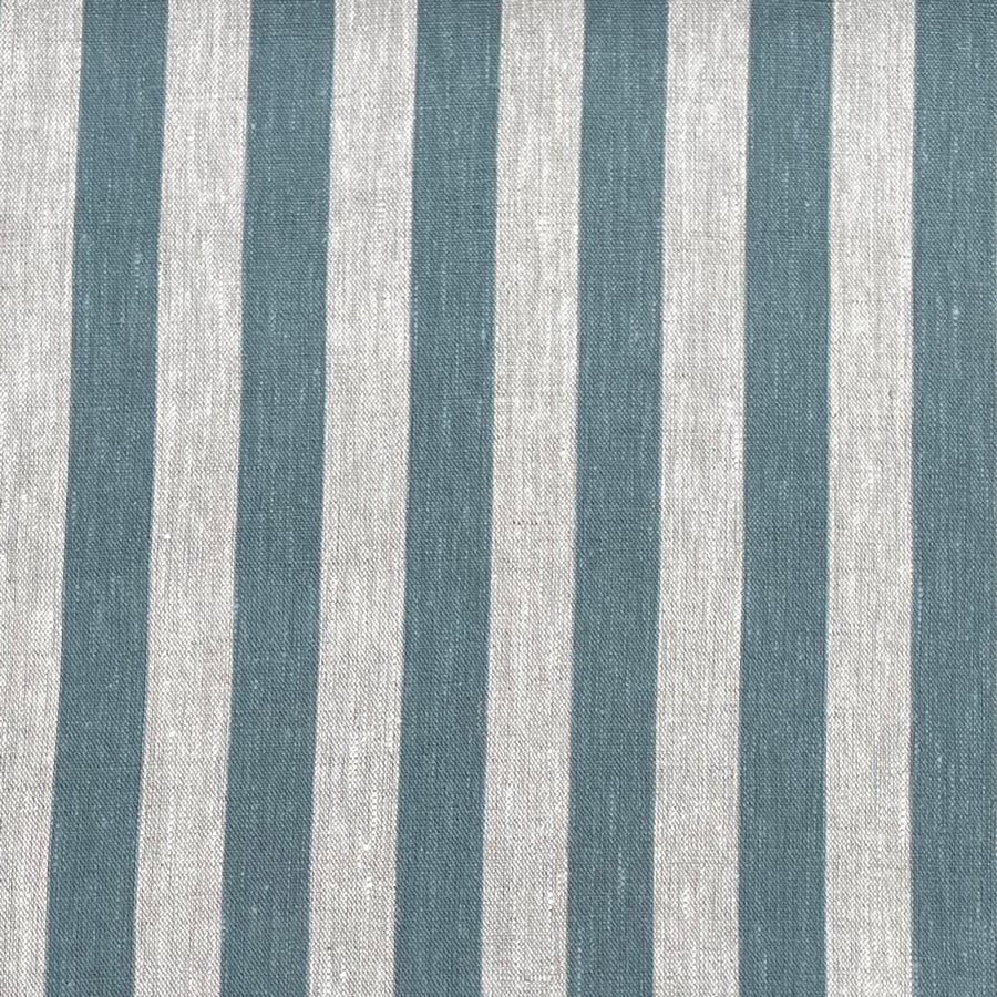 Beta Linen Stripe - Mineral Blue - Image 2