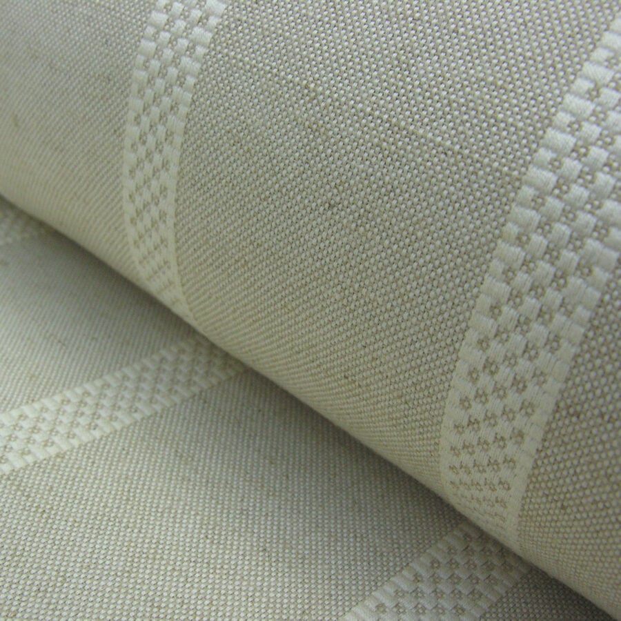 Hopsack Stripe - Cream