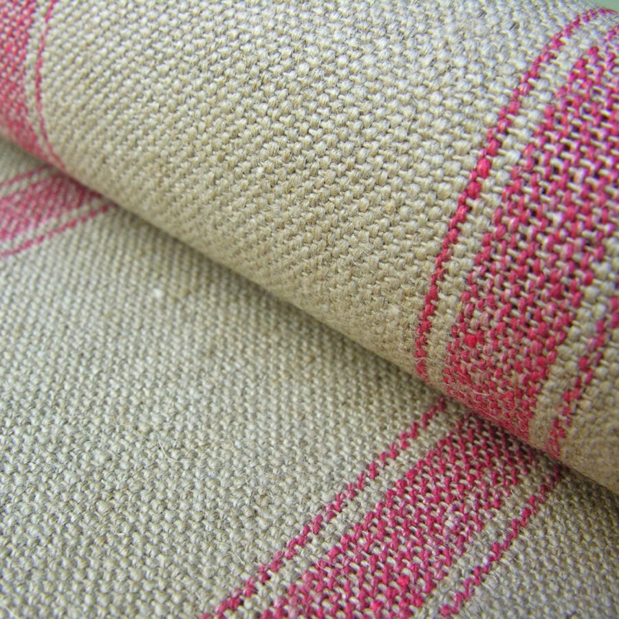 Angus Linen Stripe Nordic - Peony