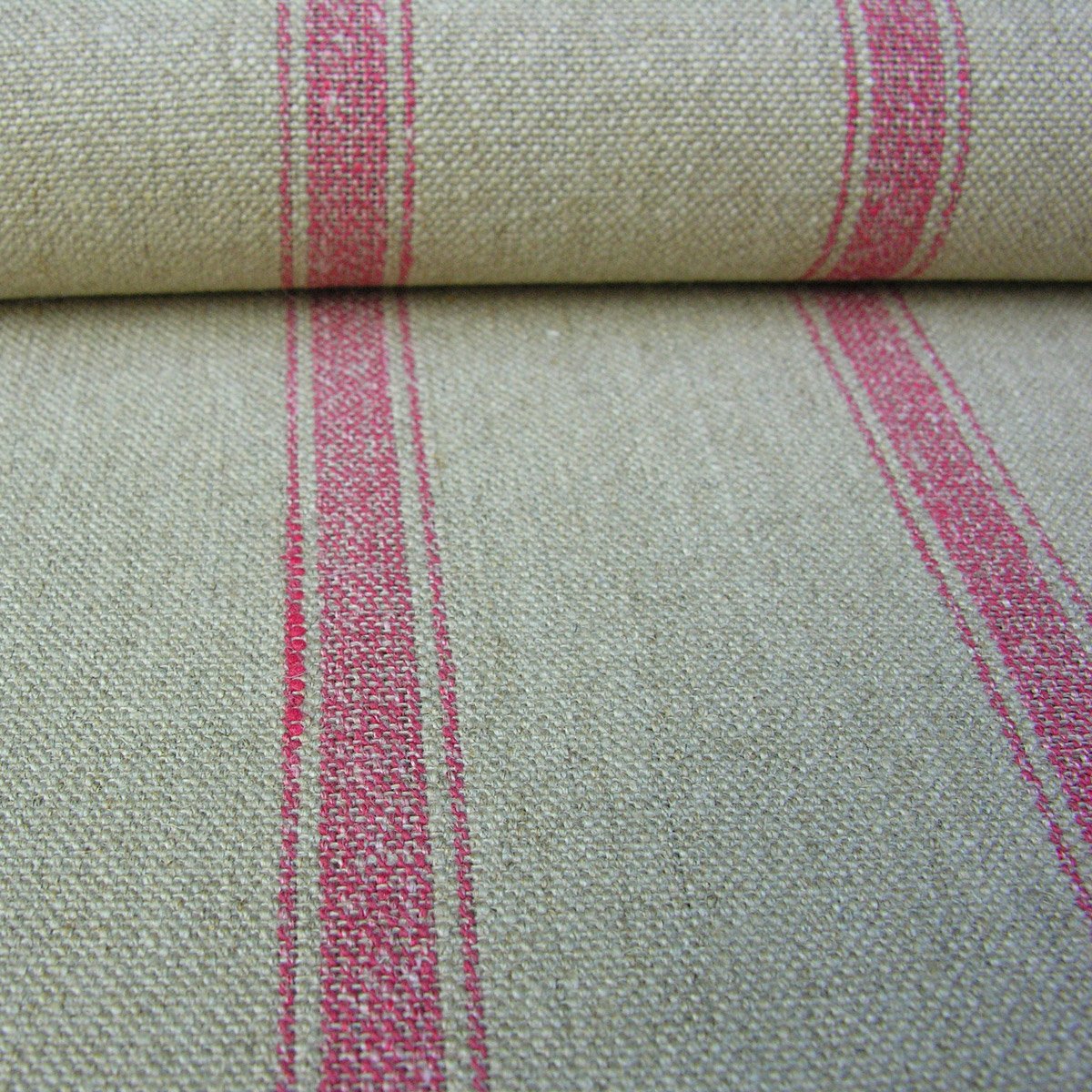 Angus Linen Stripe Nordic - Peony - Image 3