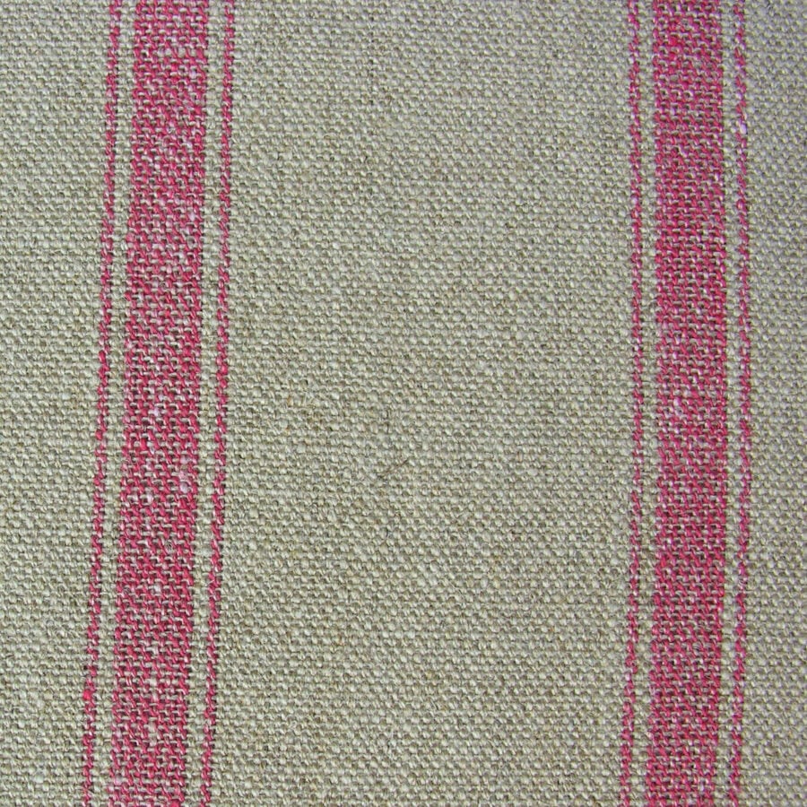 Angus Linen Stripe Nordic - Peony - Image 2