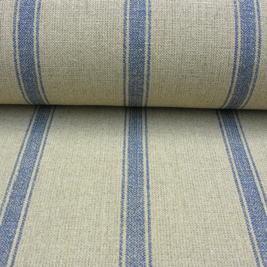 Angus Linen Stripe Nordic - Navy - Image 3