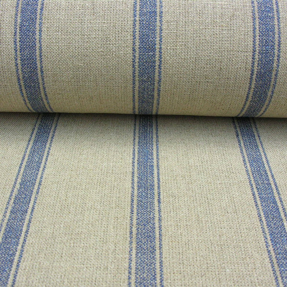 Angus Linen Stripe Nordic - Navy - Image 3
