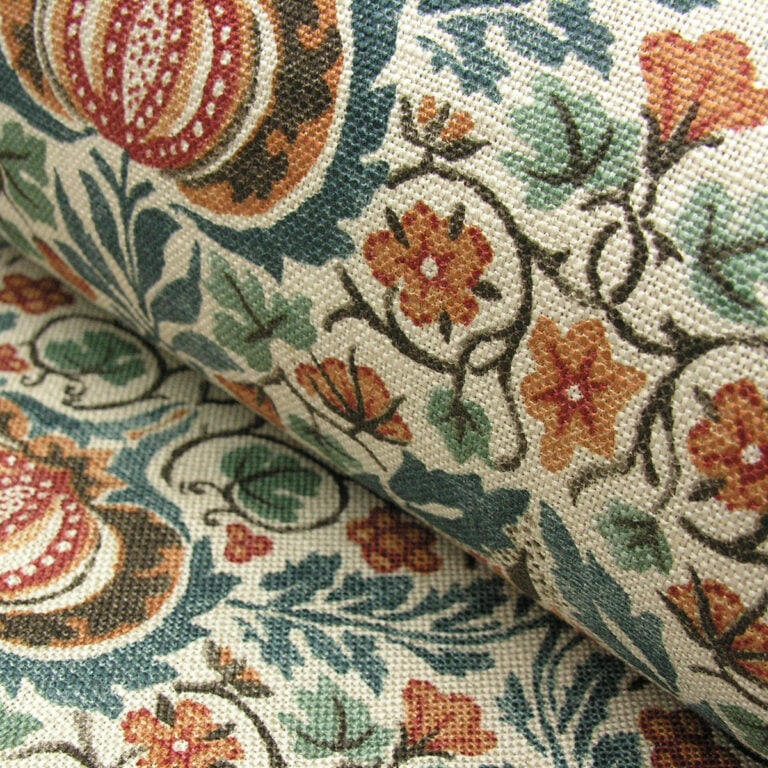 William Morris Little Chintz - Teal and Saffron