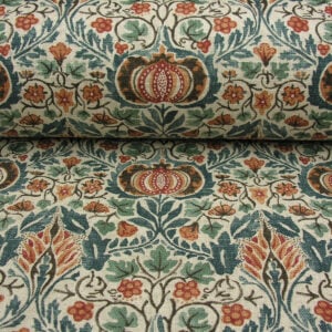 William Morris Little Chintz - Teal and Saffron - Image 3