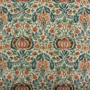 William Morris Little Chintz - Teal and Saffron - Image 2