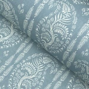 Larisa Stripe - Duckegg and Ivory - Image 1