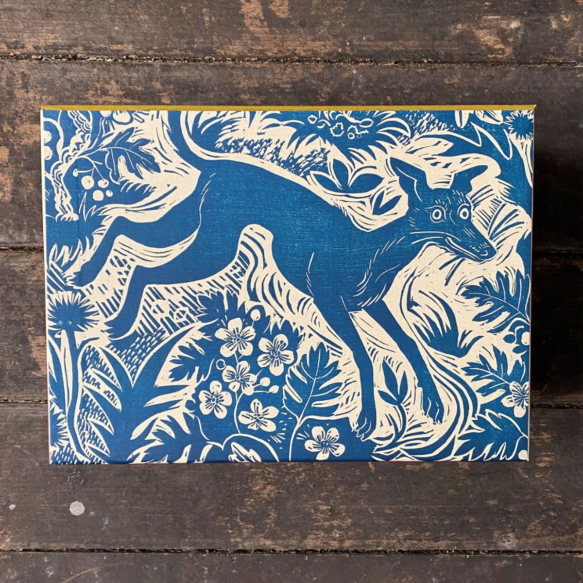 Mark Hearld Blue Whippet Box File - Image 1
