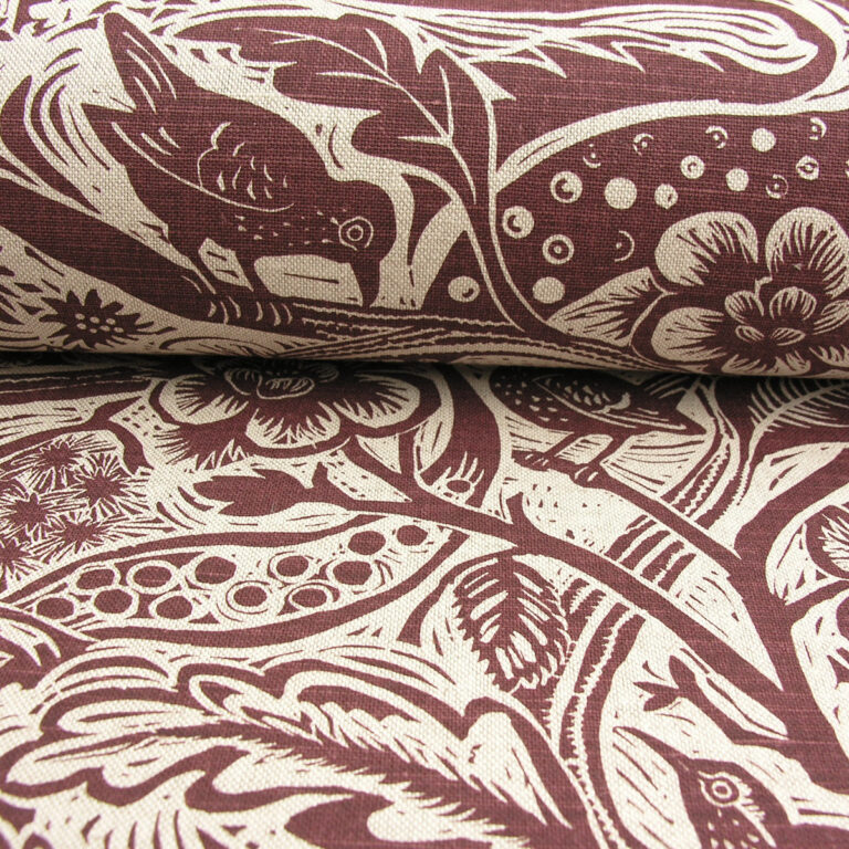 Mark Hearld Wren - Burgundy - Image 4