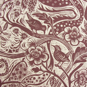 Mark Hearld Wren - Burgundy - Image 2