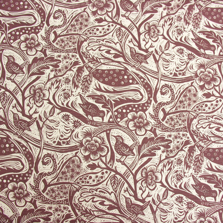 Mark Hearld Wren - Burgundy - Image 3