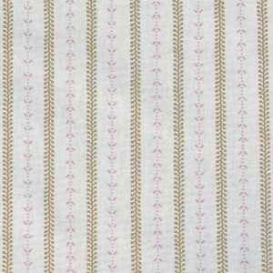 Maya Stripe Ivory - Soft Gold and Pink - Image 2