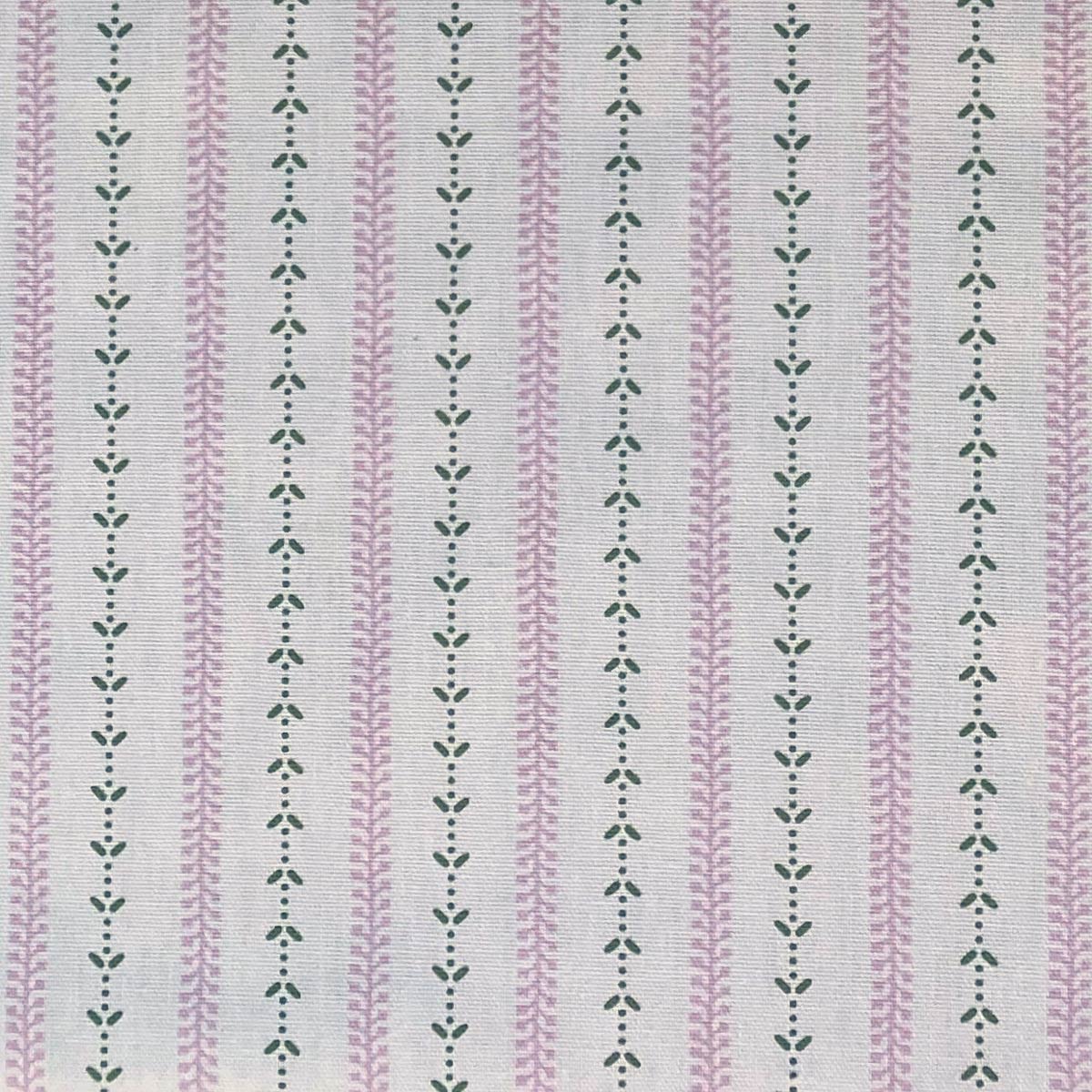 Maya Stripe Ivory - Pink and Leaf Green - Image 2