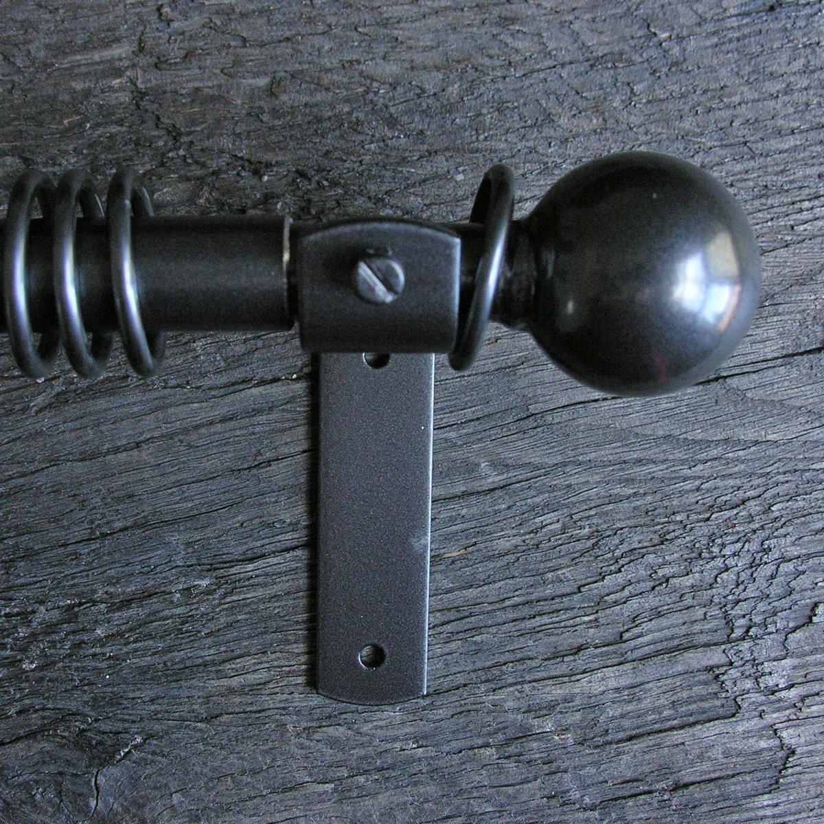 Metal Curtain Pole Set - Graphite Grey 19mm - Image 2
