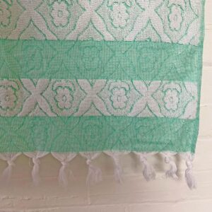 Turkish Cotton Bath Towel - Mint Green - Image 4