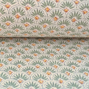 Scallop Cotton Print - Green - Image 3