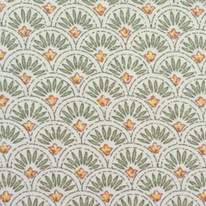 Scallop Cotton Print - Green - Image 2