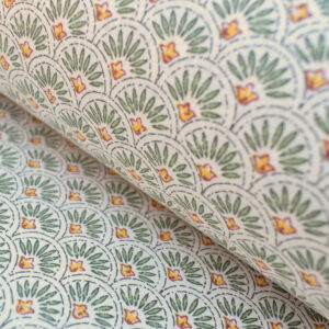 Oilcloth Scallop - Green