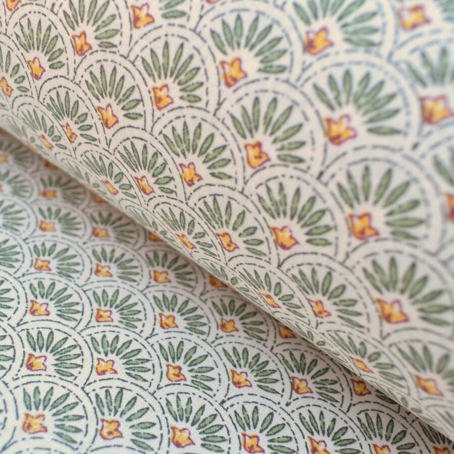 Oilcloth Scallop - Green