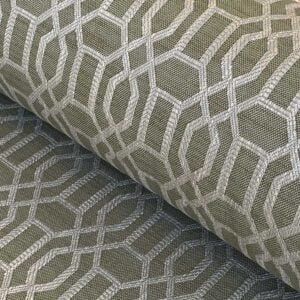 Upholstery Fabric Lattice - Olive Green - Image 1