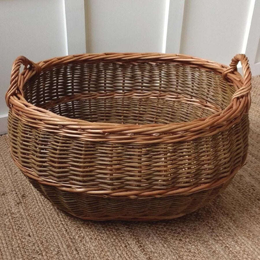 Large Oval Log Basket