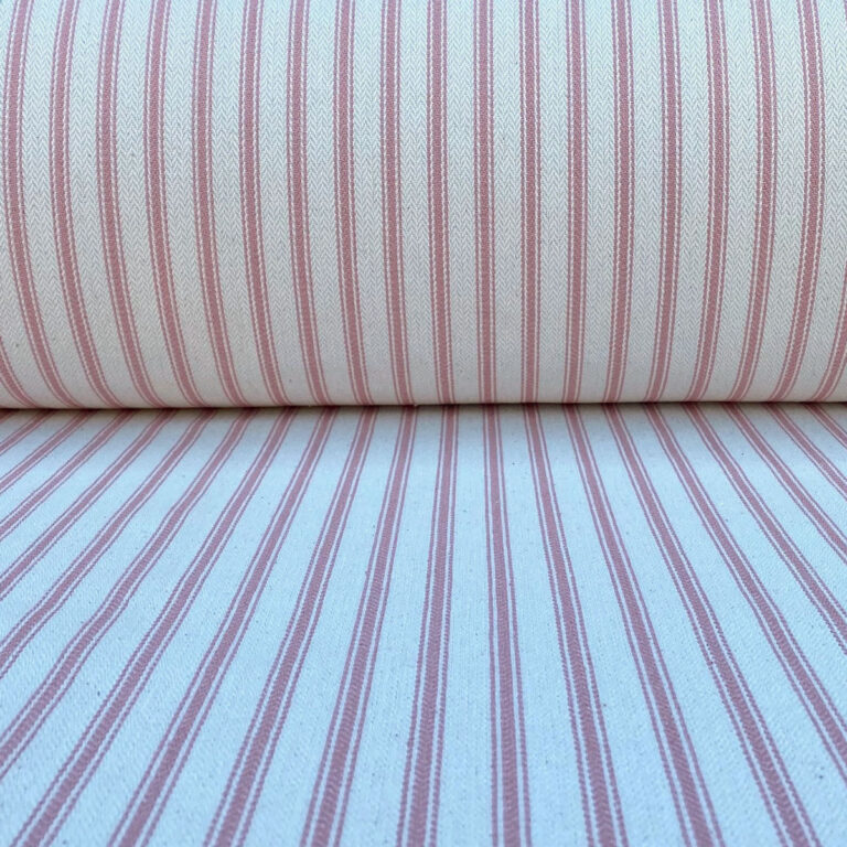 Hampton Ticking - Pink - Image 3