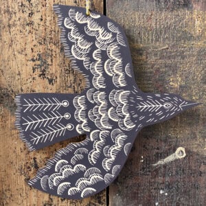 Hanging Wooden Bird Decoration - Image 8