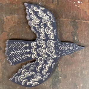 Wall Mounted Wooden Bird Decoration - Image 5