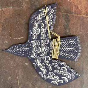 Hanging Wooden Bird Decoration - Image 5