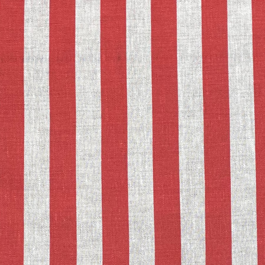 Beta Linen Stripe - Red - Image 2
