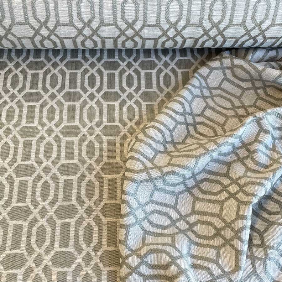 Upholstery Fabric Lattice - Pale Sage - Image 2