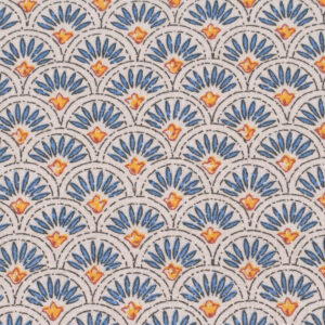 Oilcloth Scallop - Indigo - Image 2
